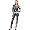 imageSpooktacular Creations Women Skeleton Costume Adult Halloween Glow in the Dark Bodysuit for Halloween Costume Party