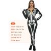 imageSpooktacular Creations Womens Skeleton Costume Glow in the Dark Halloween Skeleton Bodysuit Halloween Costumes for AdultWhite