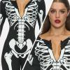 imageSpooktacular Creations Womens Skeleton Costume Glow in the Dark Halloween Skeleton Bodysuit Halloween Costumes for AdultWhite