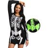 imageSpooktacular Creations Skeleton Dress Women Halloween Glow in The Dark Skeleton Costume for Adult Halloween Dress Up Party Cosplay