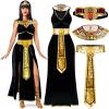 imageSpooktacular Creations Women Black Cleopatra Dress Costume Set with Cleopatra Accessories for Halloween Costume