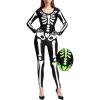 imageSpooktacular Creations Women Skeleton Costume Adult Halloween Glow in the Dark Bodysuit for Halloween Costume Party