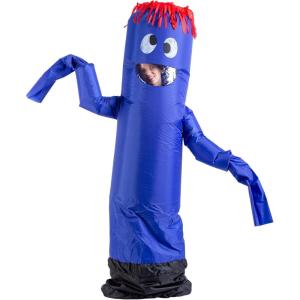 imageSpooktacular Creations Adult Inflatable Costume Tube Dancer with Waving Arm Funny Halloween Costume for Dress Up PartiesBlue