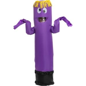 imageSpooktacular Creations Adult Inflatable Costume Tube Dancer with Waving Arm Funny Halloween Costume for Dress Up PartiesPurple