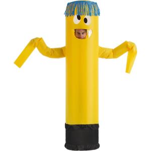 imageSpooktacular Creations Adult Inflatable Costume Tube Dancer with Waving Arm Funny Halloween Costume for Dress Up PartiesYellow