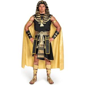 imageSpooktacular Creations Halloween Pharaoh Costume Men Egyptian King Costume for Men Halloween Cosplay