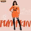 imageSpooktacular Creations Adult Women Pumpkin Costume Halloween Poncho for Women