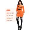 imageSpooktacular Creations Adult Women Pumpkin Costume Halloween Poncho for Women