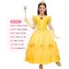imageSpooktacular Creations Halloween Kids Yellow Princess Costume Princess Corwn Dress Up for Girl Toddler Halloween Birthday
