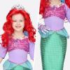 imageSpooktacular Creations Halloween Little Mermaid Costume for Girls Sequin Mermaid Dress Set Dark Purple Princess Dress for Toddler DressUp Cosplay Party Small 57 yrsLight Purple