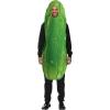 imageSpooktacular Creations Halloween Pickle Costume Adult Unisex Food Costume Funny Costume for Men Fruit Jumpsuit for CosplayGreen