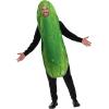 imageSpooktacular Creations Halloween Pickle Costume Adult Unisex Food Costume Funny Costume for Men Fruit Jumpsuit for CosplayGreen