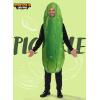 imageSpooktacular Creations Halloween Pickle Costume Adult Unisex Food Costume Funny Costume for Men Fruit Jumpsuit for CosplayGreen