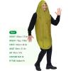 imageSpooktacular Creations Halloween Pickle Costume Adult Unisex Food Costume Funny Costume for Men Fruit Jumpsuit for CosplayYellow Green