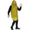imageSpooktacular Creations Halloween Pickle Costume Adult Unisex Food Costume Funny Costume for Men Fruit Jumpsuit for CosplayYellow Green