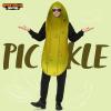 imageSpooktacular Creations Halloween Pickle Costume Adult Unisex Food Costume Funny Costume for Men Fruit Jumpsuit for CosplayYellow Green