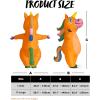 imageSpooktacular Creations Inflatable Costume Adult Full Body Riding a Unicorn Blow Up Costume for Halloween Inflatables PartyOrange