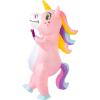 imageSpooktacular Creations Inflatable Costume Adult Full Body Riding a Unicorn Blow Up Costume for Halloween Inflatables PartyPink