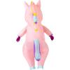 imageSpooktacular Creations Inflatable Costume Adult Full Body Riding a Unicorn Blow Up Costume for Halloween Inflatables PartyPink