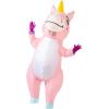 imageSpooktacular Creations Inflatable Costume Adult Full Body Riding a Unicorn Blow Up Costume for Halloween Inflatables PartyPink