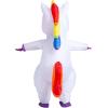imageSpooktacular Creations Inflatable Costume Adult Full Body Riding a Unicorn Blow Up Costume for Halloween Inflatables PartyWhite