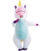 imageSpooktacular Creations Inflatable Costume Adult Full Body Riding a Unicorn Blow Up Costume for Halloween Inflatables PartyWhite