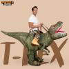 imageSpooktacular Creations TRex Inflatable Costume Adults Air Blow Up Costumes Digital Printing RideOn Dinosaur Costumes Green XLarge71In