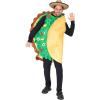 imageSpooktacular Creations Taco Costume Adult Men Realistic Deluxe Set for Halloween Dress Up Party Theme Activities