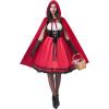 imageSpooktacular Creations Women Little Red Riding Hood Costume Halloween Hooded Cloak Adult Cape Dress for Fairy Cosplay PartyWomens