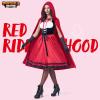 imageSpooktacular Creations Women Little Red Riding Hood Costume Halloween Hooded Cloak Adult Cape Dress for Fairy Cosplay PartyWomens