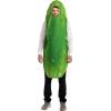 imageSpooktacular Creations Halloween Pickle Costume Adult Unisex Food Costume Funny Costume for Men Fruit Jumpsuit for CosplayGreen