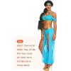 imageSpooktacular Creations Arabian Princess Costume Women Fairy Dance Outfit Adult Teal Fancy Set for Halloween Cosplay Parites