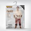 imageSpooktacular Creations Halloween Mens Renaissance Costume Medieval Costume Men Set Pirate Shirt Viking Ankle Banded PantsDark Red