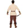 imageSpooktacular Creations Halloween Mens Renaissance Costume Medieval Costume Men Set Pirate Shirt Viking Ankle Banded PantsDark Red