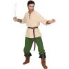 imageSpooktacular Creations Halloween Mens Renaissance Costume Medieval Costume Men Set Pirate Shirt Viking Ankle Banded PantsGreen