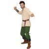 imageSpooktacular Creations Halloween Mens Renaissance Costume Medieval Costume Men Set Pirate Shirt Viking Ankle Banded PantsGreen