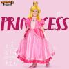imageSpooktacular Creations Halloween Pink Princess Dress Kids Princess Dress Up Peach Crown Costume for Girls Birthday