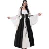 imageSpooktacular Creations Halloween Renaissance Costume Women Renaissance Corset Dress Plus Size Medieval Chemise for CosplayBlack