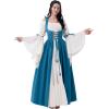 imageSpooktacular Creations Halloween Renaissance Costume Women Renaissance Corset Dress Plus Size Medieval Chemise for CosplayBlue
