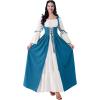 imageSpooktacular Creations Halloween Renaissance Costume Women Renaissance Corset Dress Plus Size Medieval Chemise for CosplayBlue