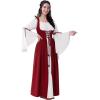 imageSpooktacular Creations Halloween Renaissance Costume Women Renaissance Corset Dress Plus Size Medieval Chemise for CosplayBurgundy