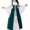 imageSpooktacular Creations Halloween Renaissance Costume Women Renaissance Corset Dress Plus Size Medieval Chemise for CosplayGreen