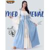 imageSpooktacular Creations Halloween Renaissance Costume Women Renaissance Corset Dress Plus Size Medieval Chemise for CosplayLight Blue