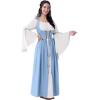 imageSpooktacular Creations Halloween Renaissance Costume Women Renaissance Corset Dress Plus Size Medieval Chemise for CosplayLight Blue