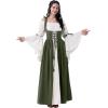 imageSpooktacular Creations Halloween Renaissance Costume Women Renaissance Corset Dress Plus Size Medieval Chemise for CosplayOlive