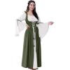 imageSpooktacular Creations Halloween Renaissance Costume Women Renaissance Corset Dress Plus Size Medieval Chemise for CosplayOlive