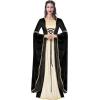 imageSpooktacular Creations Renaissance Costume Women Velvet Medieval Dress for Women Irish Renaissance Dress for HalloweenBlack