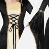 imageSpooktacular Creations Renaissance Costume Women Velvet Medieval Dress for Women Irish Renaissance Dress for HalloweenBlack