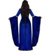 imageSpooktacular Creations Renaissance Costume Women Velvet Medieval Dress for Women Irish Renaissance Dress for HalloweenBlue