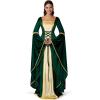 imageSpooktacular Creations Renaissance Costume Women Velvet Medieval Dress for Women Irish Renaissance Dress for HalloweenGreen